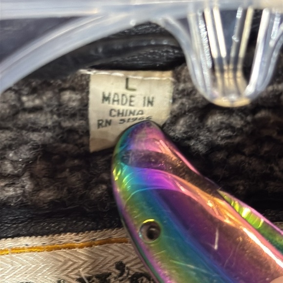 Trails and men’s heavy fully lined black leather jacket - Picture 5 of 12